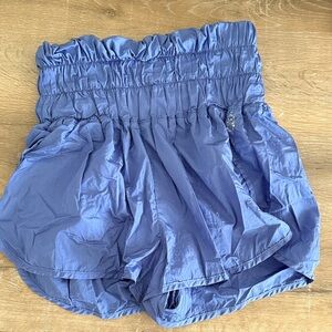 FP Movement by Free People High Waist Blue Shorts
